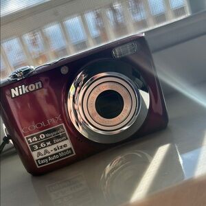 Nikon Red Digital Camera